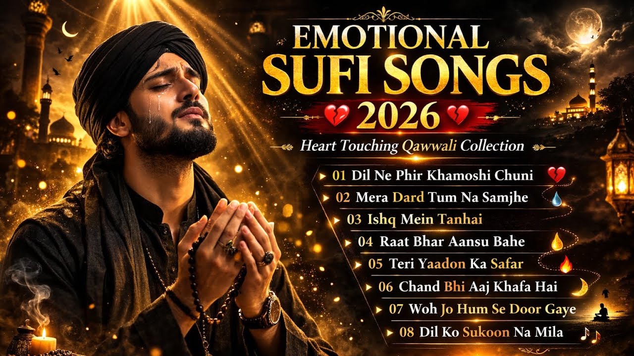Non Stop Sufi Songs 💛 Heart Touching & Emotional Kalam | Soulful Islamic Sufi Music