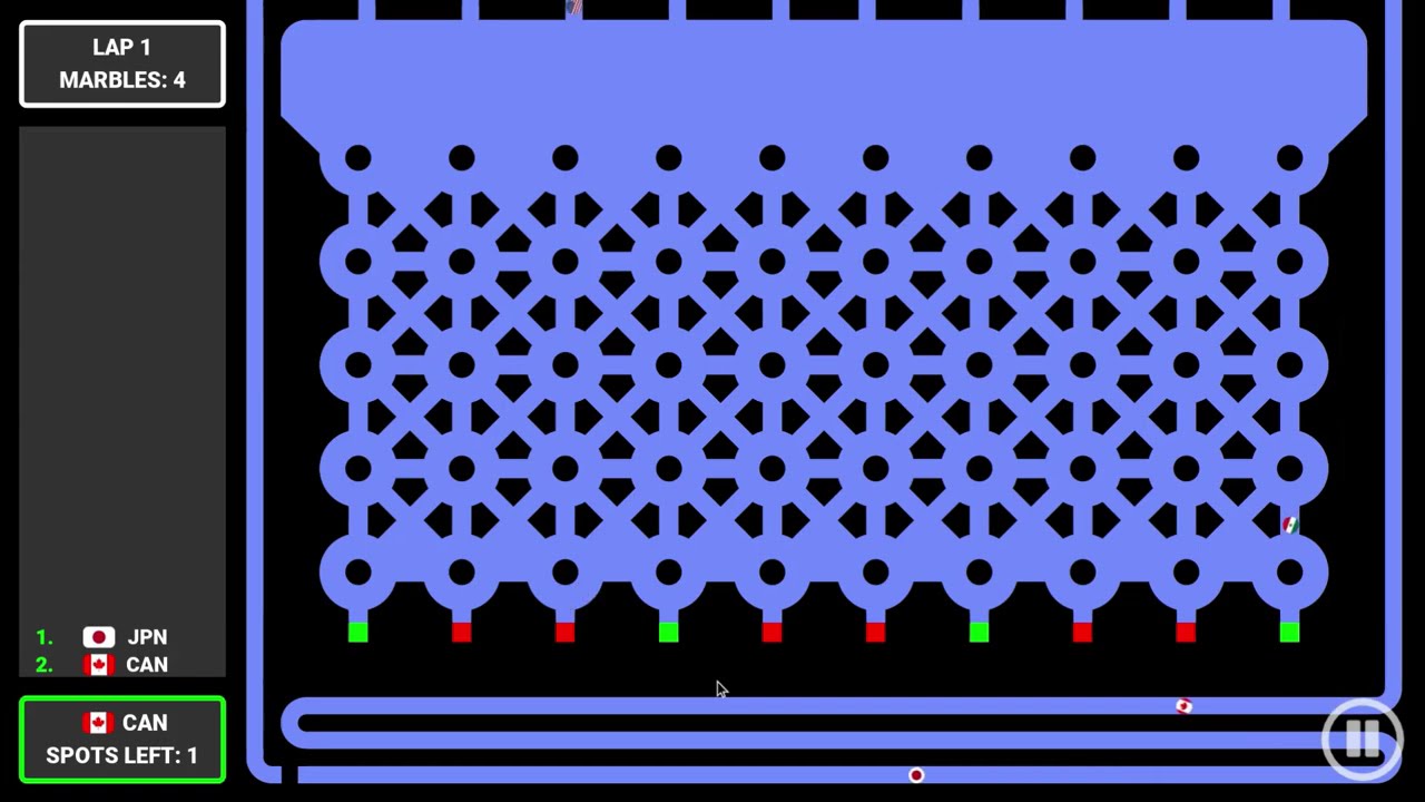 Country Marble Race 🇨🇦Vs🇺🇲Vs🇲🇽Vs🇯🇵 #marblerace #countryballs #countrymarblerace #algodoo