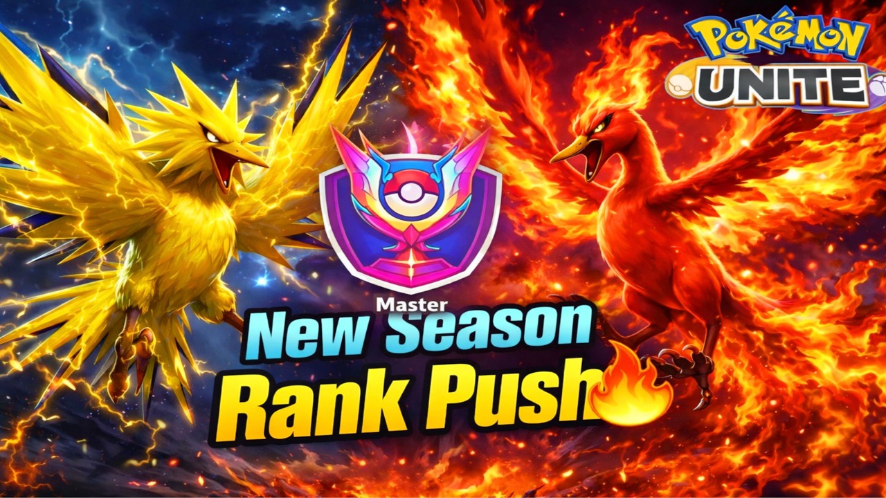 NEW SEASON RANK PUSH IN POKEMON UNITE | DheeruVerse is Live # ...