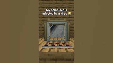 My Computer is infected by a virus 😭 #minecraft #shorts
