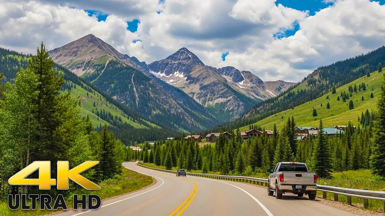 Relaxing Rocky Mountain Scenic Drive to Glenwood Springs Colorado