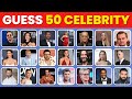 Guess The Celebrity In 7 Seconds | 50 Most Famous People In The World
