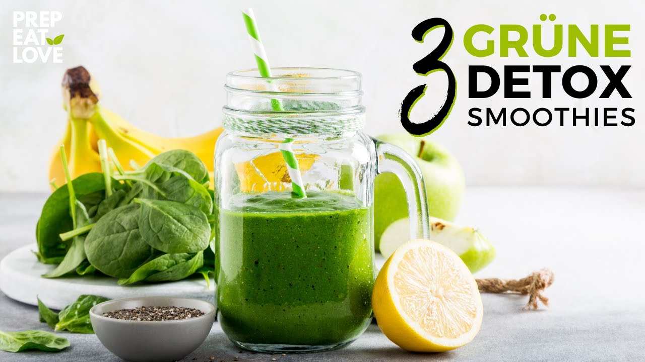 3 GENIALE DETOX SMOOTHIES zum Abnehmen & Entgiften YouTube