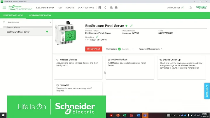 How to Add/Pair Wireless PowerTag to EcoStruxure Panel Server Universal | Schneider Electric Support