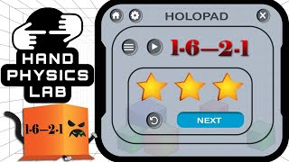 Hand Physics Lab, 3 Stars: 1-6 — 2-1 (Hands: Oculus/Meta VR)