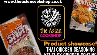 Kobe kentucky coating and RosDee Thai chicken seasoning