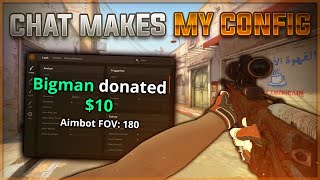 My chat made my config.. | CSGO Legit Cheating ft. Exitium.dev