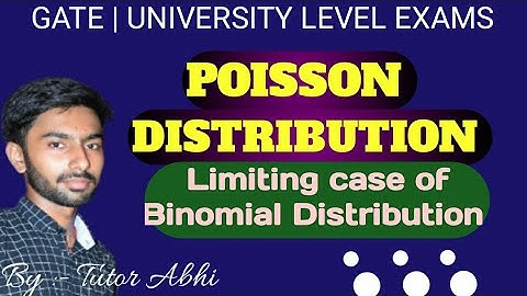 Poisson distribution / Poisson distribution as the limiting case of binomial distribution/....