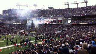 Ravens vs. Bengals (Ravens Intro of Players)