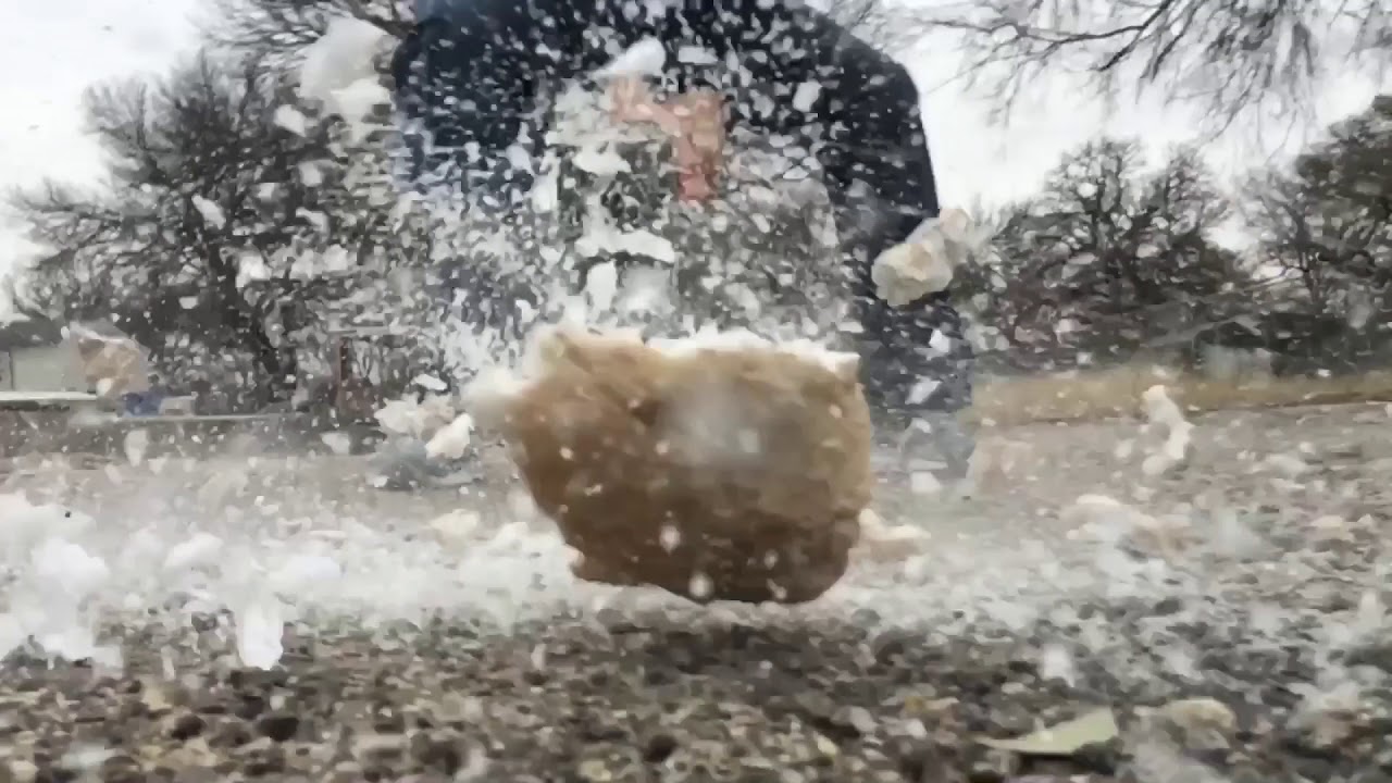 Giant Geode vs Sledge Hammer Break Crack Smash How To Video