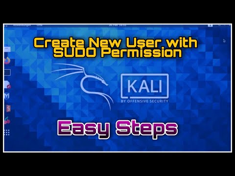 How to make New User with Sudo Permission In Kali Linux? | 2021 | Hindi