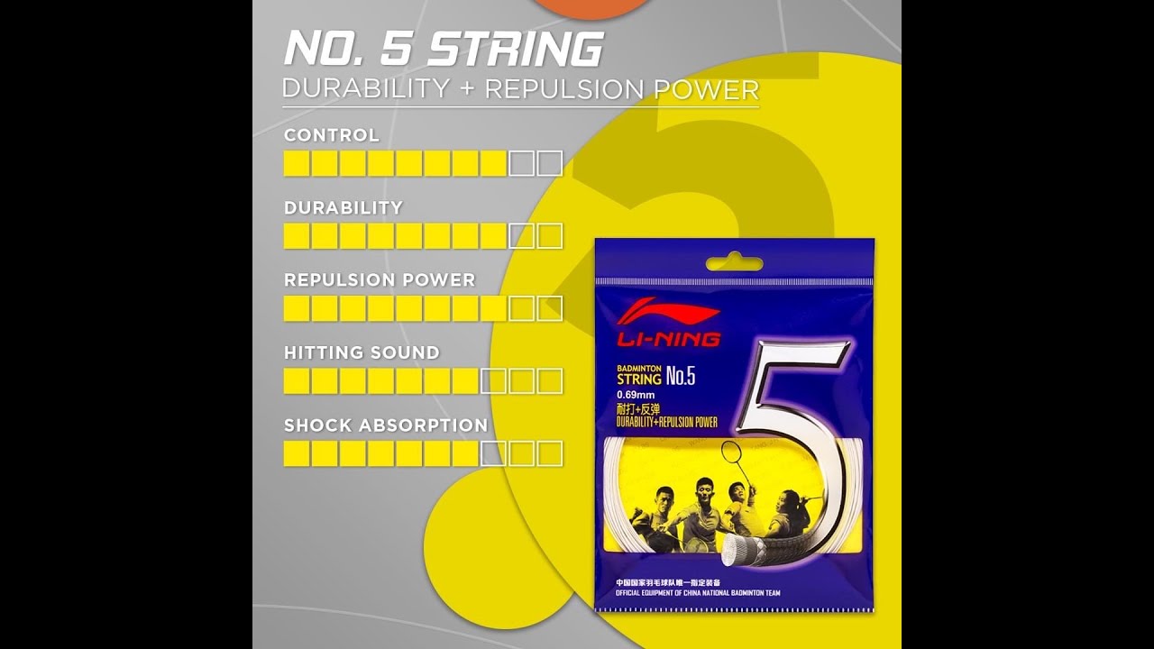 Li Ning Number 5 String - YouTube
