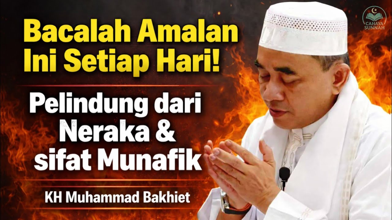 Baca Amalan Ini Setiap Hari! Pelindung dari Neraka & sifat Munafik — KH Muhammad Bakhiet
