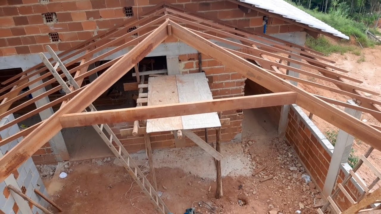 👉Como Foi Construído Este Telhado de Três Águas: Acompanhe o Processo ...