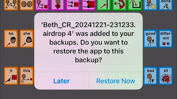 Back Up Proloquo2Go “PARTS 1 & 2” Via AirDrop & Email 2nd Part Shows What to Do on 2nd Device