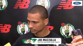 PRESS CONFERENCE: Celtics Interim Head Coach Joe Mazzulla on the Sixers; team mindset screenshot 5