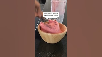 how to make THICK SMOOTHIE BOWLS | THICK SMOOTHIE BOWL RECIPE | BREAKFAST IDEAS