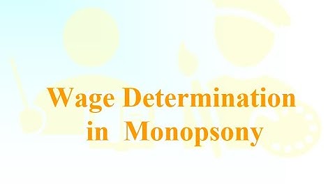 Wage determination in monopsony | A Level Economics