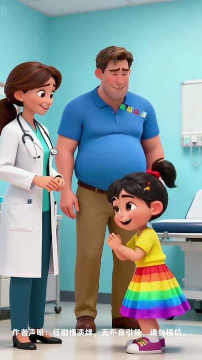 Mom and Dad's stomachs are fat #cartoon #animation #short #cartoon