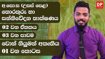 02 වන ඒකකය | 03 වන පාඩම  -  වොන් නියුමන් අකෘතිය  -  01 වන කොටස | AL IT Unit 02 Lesson 3