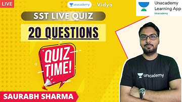 LIVE SST Quiz | TET | Unacademy Learning App | Saurabh Sharma | Unacademy Vidya
