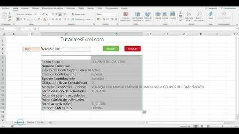 Consulta RUC Ecuador  SRI desde Excel VBA