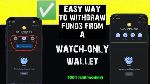 How to withdraw funds from watch-only wallet || trust wallet. Recover a forgotten seed phrase