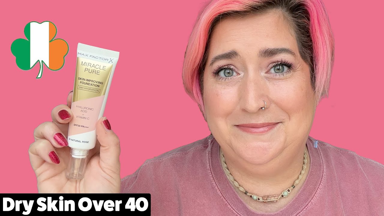 MAX FACTOR MIRACLE PURE FOUNDATION | From Ireland! Dry Skin Review & Wear  Test - YouTube