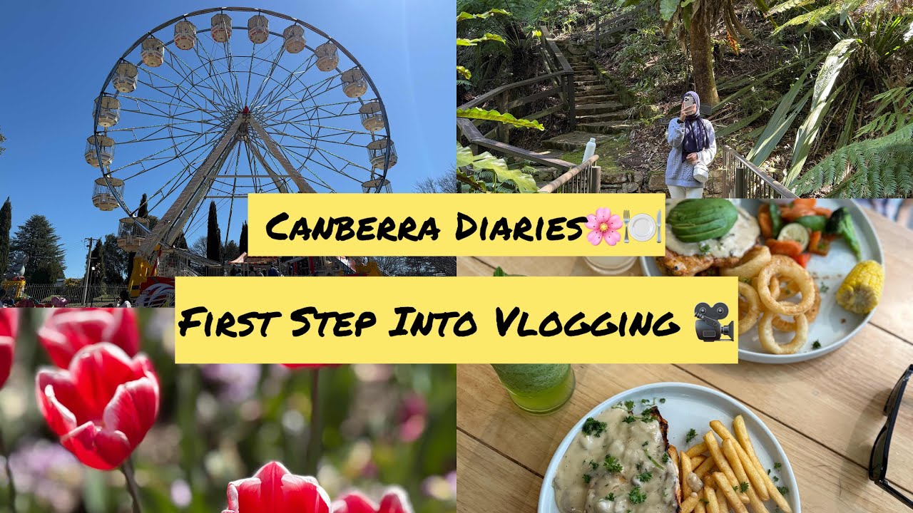 Exploring Floriade Canberra 🌸 & Rashays Food | First Vlog in Australia
