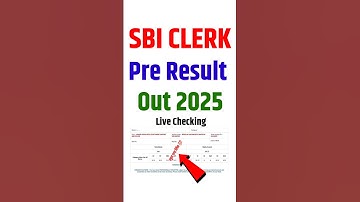 Link Out SBI Clerk Pre Result 2025 ✓ How to Check/Download SBI Clerk Prelims Result 2025 Score Card