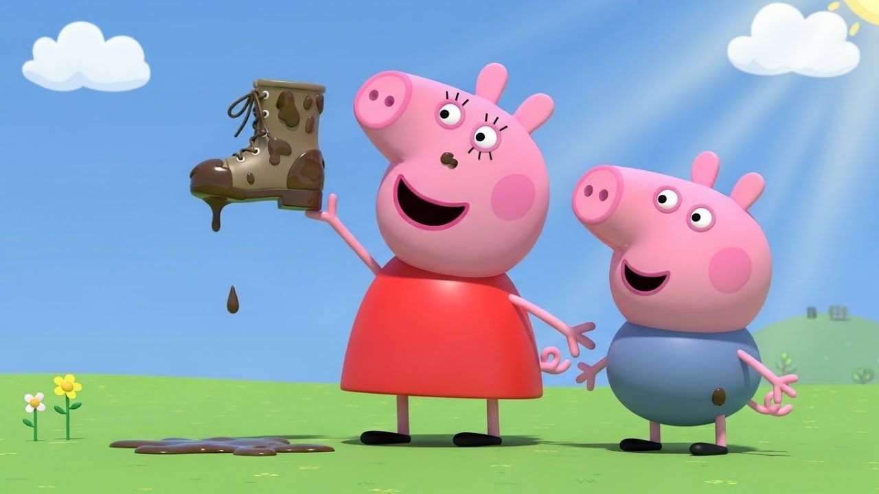 Peppa Pig Lost Her Boots in Muddy Town | Kids Songs & Nursery Rhymes