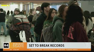 Miami International Airport expected to set record for Spring Break travel