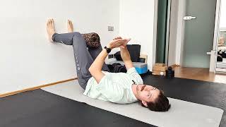 Wall 90/90 Hamstring Bridge
