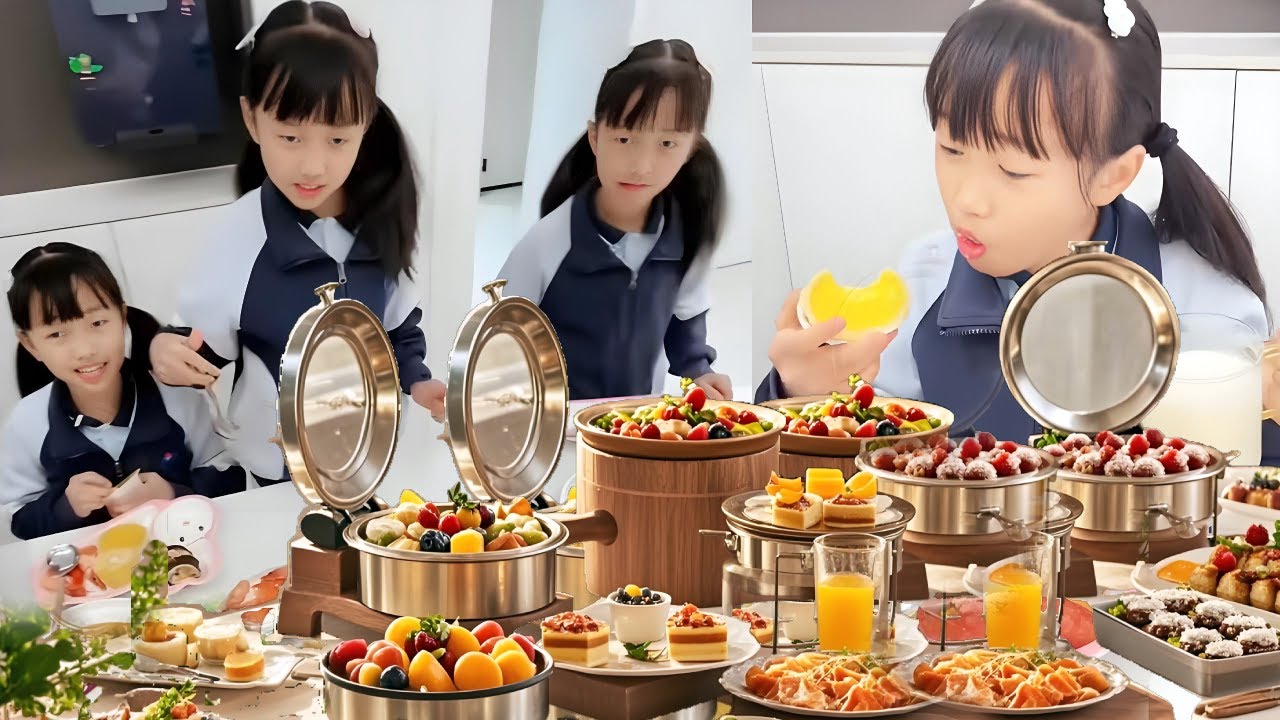 A day in the life of a devoted mom begins with breakfast.