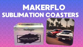 Sublimating On MakerFlo Crafts Coasters | @makerflo