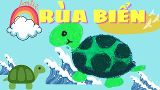 [ĐẠI DƯƠNG XANH] TÌM HIỂU VỀ CÁC LOÀI SINH VẬT BIỂN | CÁCH VẼ CON RÙA BIỂN | HOW TO DRAW A TURTLE 🐢 screenshot 3