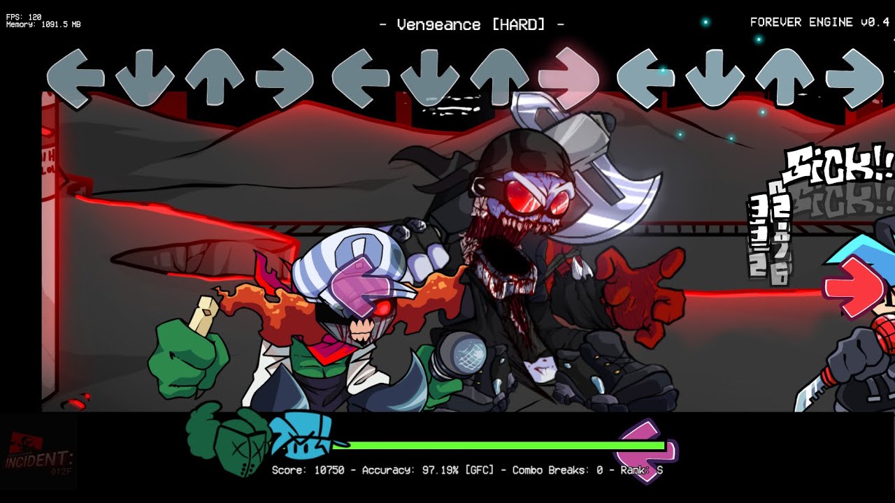 Vengeance Charted (Friday Night Funkin' Incident:012F) (FANMADE)