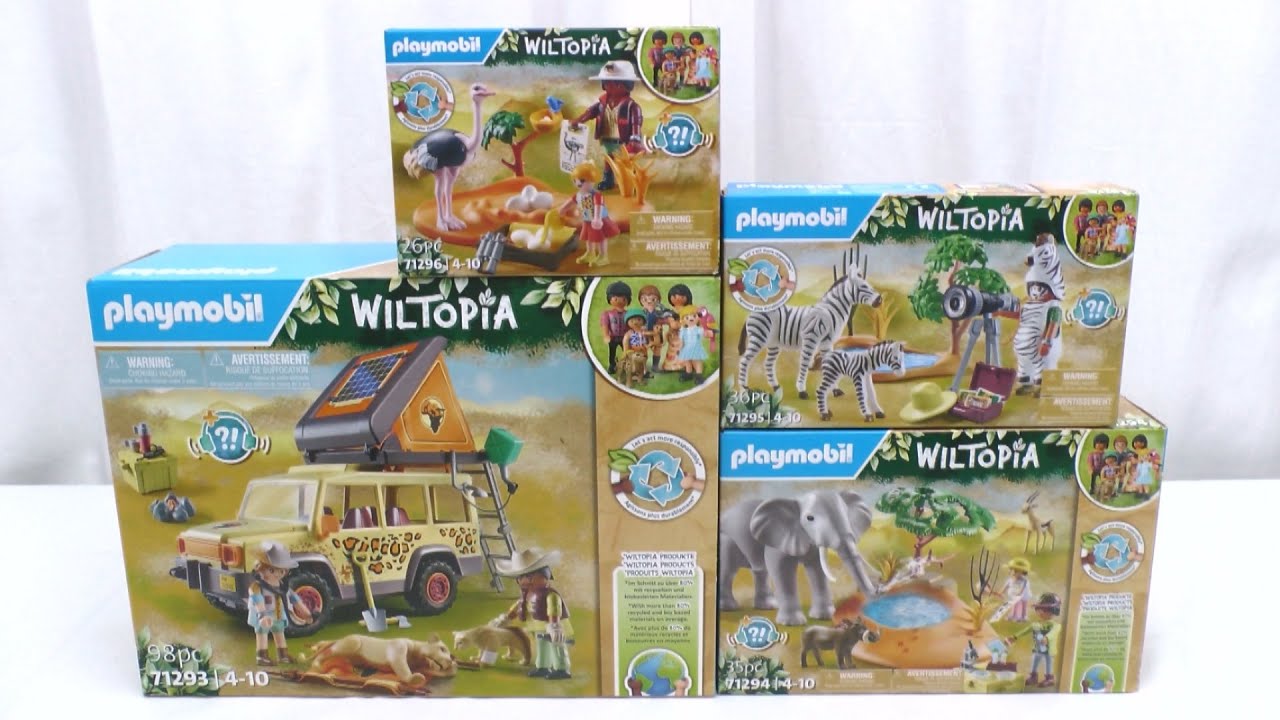 Unboxing Playmobil : Wiltopia, les animaux d'Afrique (2023) – 71293, 71294, 71295, 71296