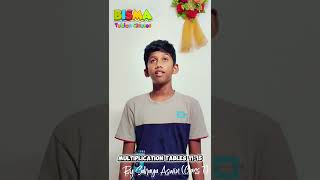 📚 “Multiplication Tables 11–15 | Sahaya Aswin | Class 7 | BISMA Tuition Classes, Kanyakumari”#tables