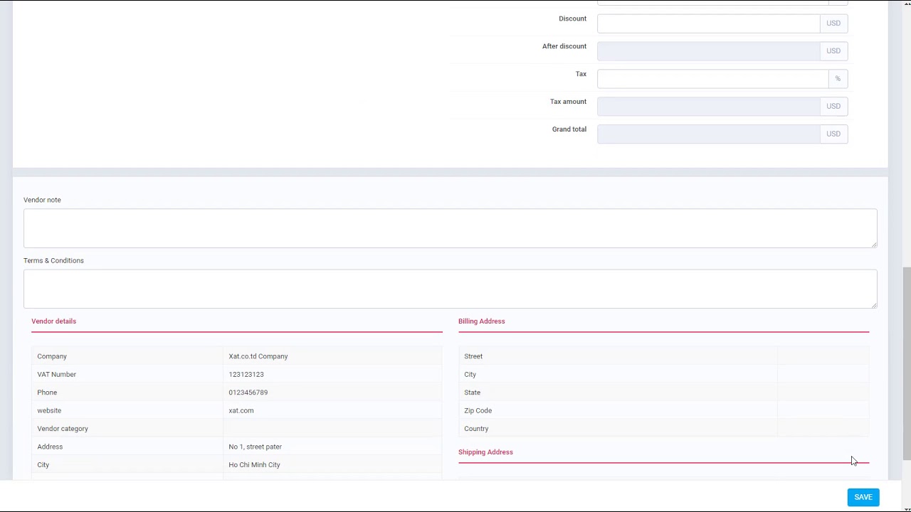 Perfex CRM Modules - Inventory Management - Inventory receiving create from purchase order Null