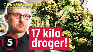 Drogkurir erkänner direkt när tullen hittar ett berg av droger! | Gränsbevakarna Sverige | Kanal 5