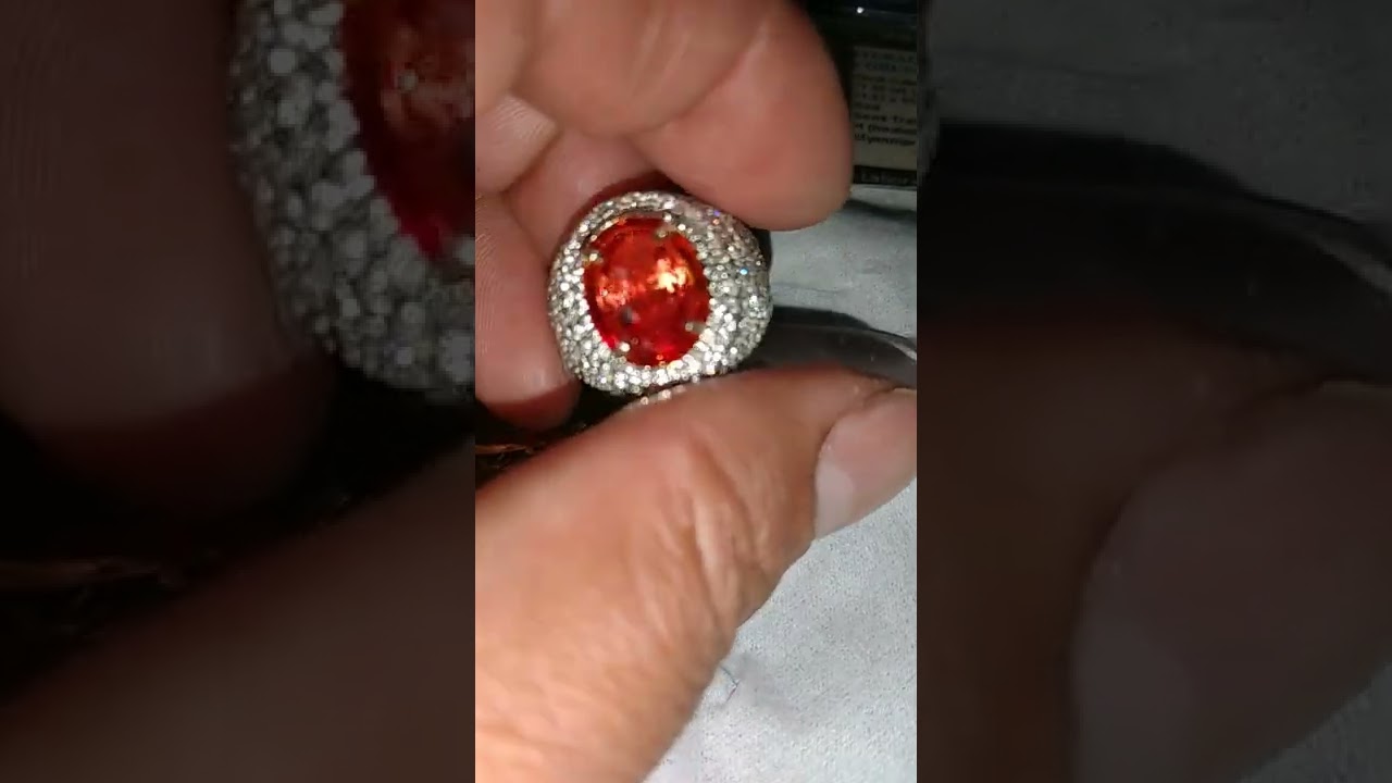 wow cakep padparadcha songea tanzania gold diamond ruby burma myanmar gold diamond wa 087731480034