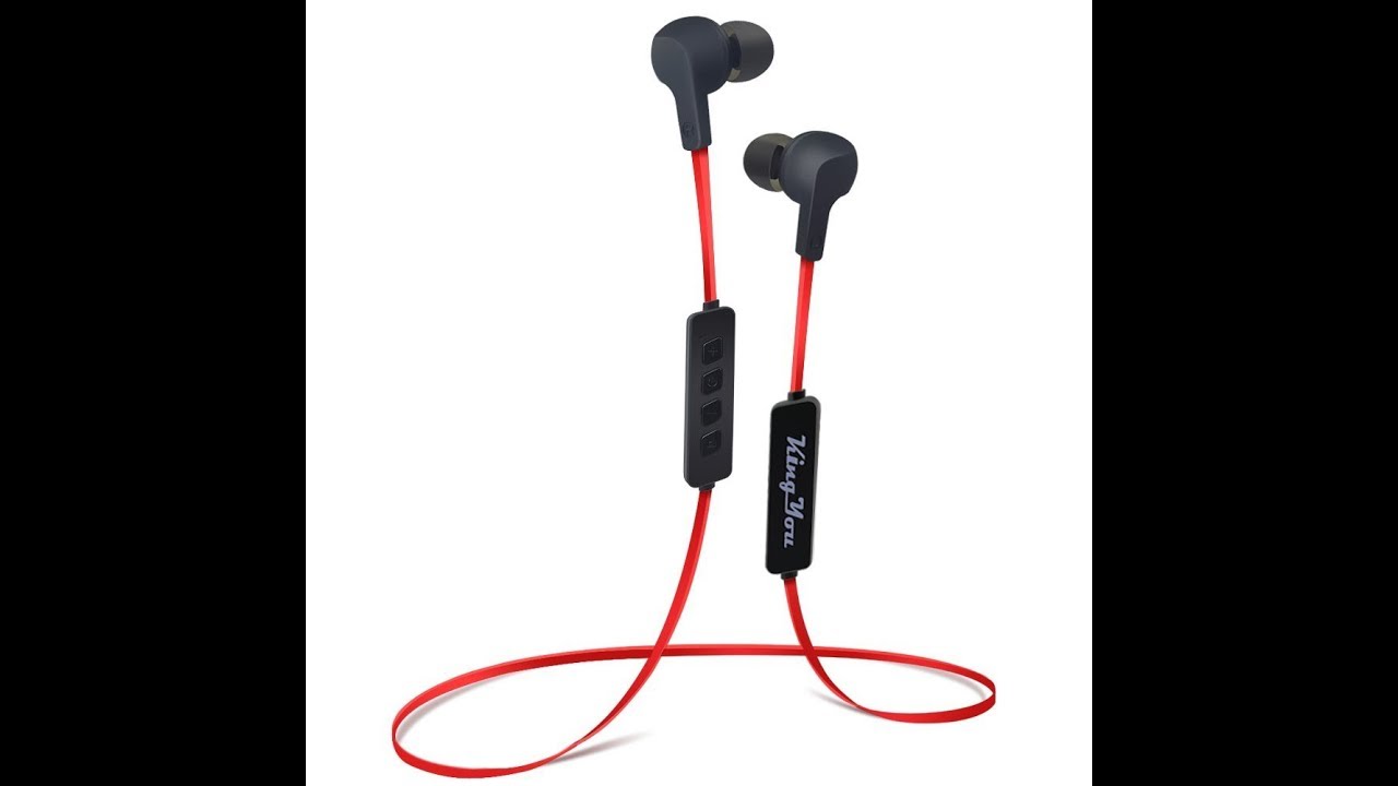 Kingyou Bluetoothv4 1 Sweatproof Sport Earbuds with Mic