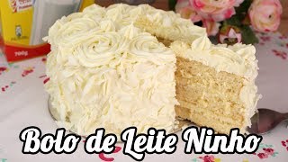 Como fazer Bolo de Aniversário de Leite Ninho - Fácil - Ideal para