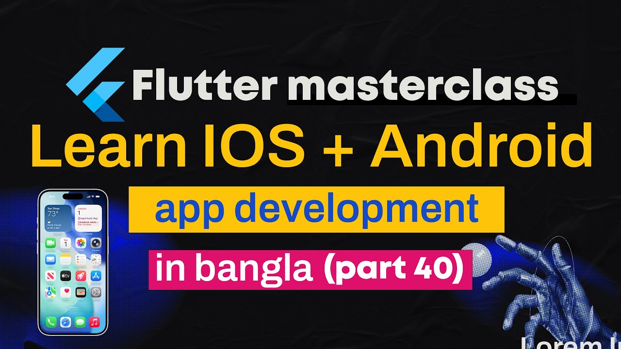 InkWell, Splash Color & Switch Toggle | Flutter Beginner to Pro Masterclass | Bangla | Part 40