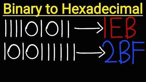 Convert Binary to Hexadecimal