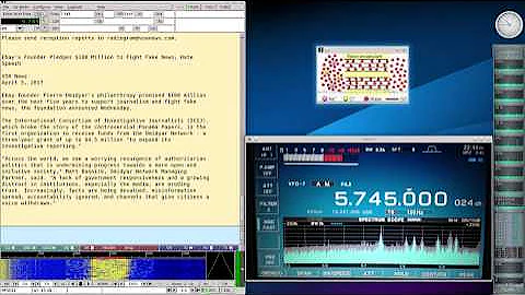 Voice Of America VOA Radiogram Apr 8 2017 on 5745Khz Shortwave radio with SSTV