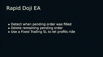 Rapid Doji EA 04 — Finishing the EA Code