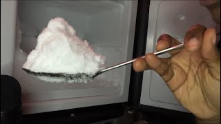 FLUFFY FREEZER FROST | ASMR ICE EATING| 2