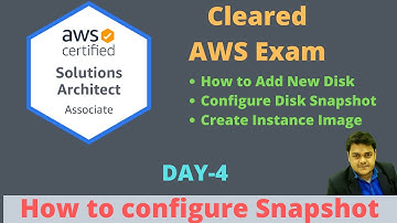 How to configure AWS Instance snapshots step by step guide.| AWS Certification